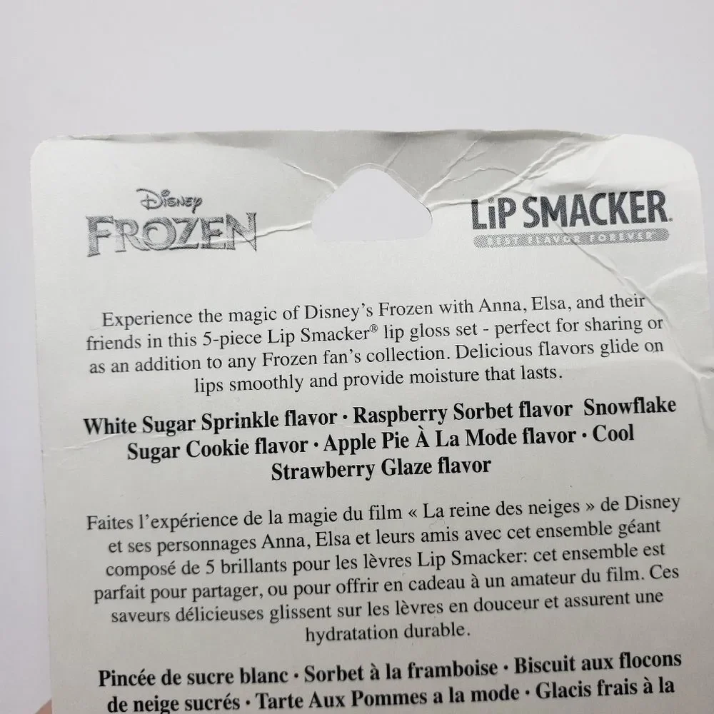 𝅺disney Frozen liquid lip smacker 5pc lip gloss Anna Elsa  Olaf Sven